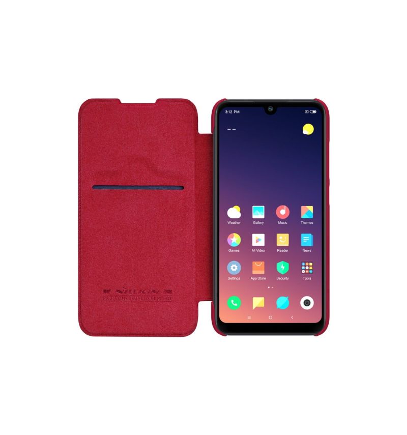Flipové Pouzdro Na Xiaomi Mi Play Kožený Potah Nillkin Qin - Červený