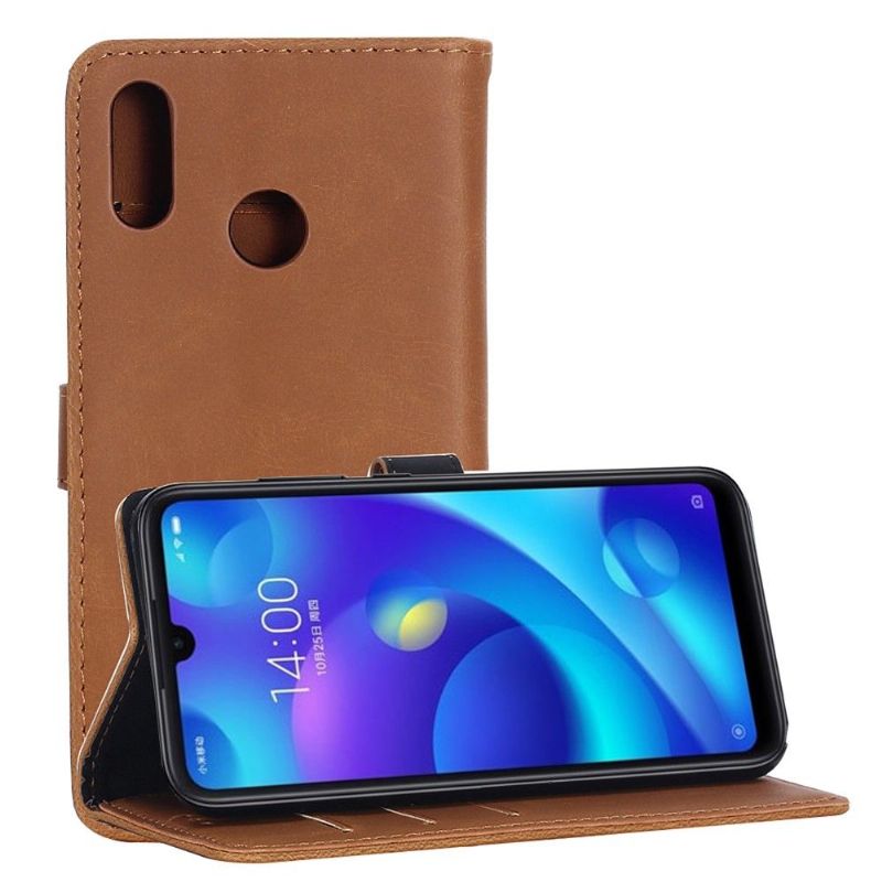 Pouzdra Na Xiaomi Mi Play Držák Retro Karet Z Umělé Kůže