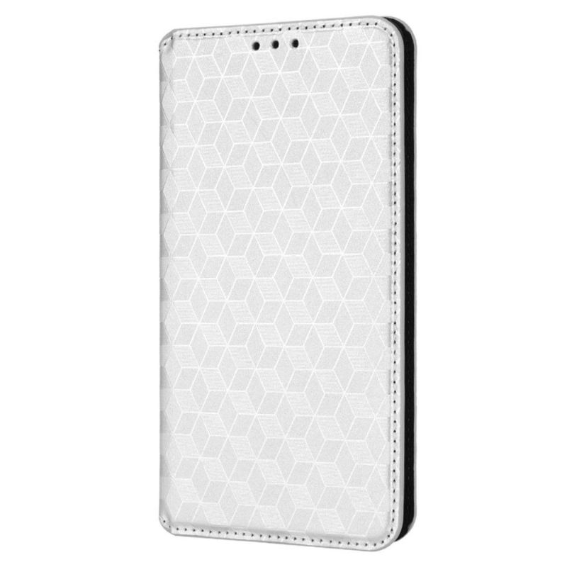 Flipové Pouzdro Na Vivo X60 Pro Kožené Pouzdro Návrh Geometrie