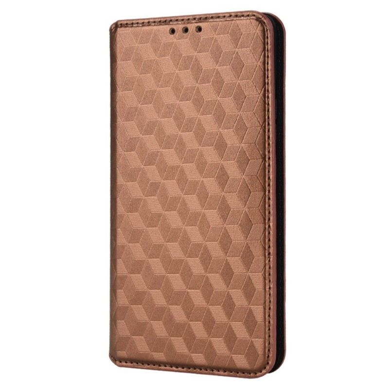 Flipové Pouzdro Na Vivo X60 Pro Kožené Pouzdro Návrh Geometrie