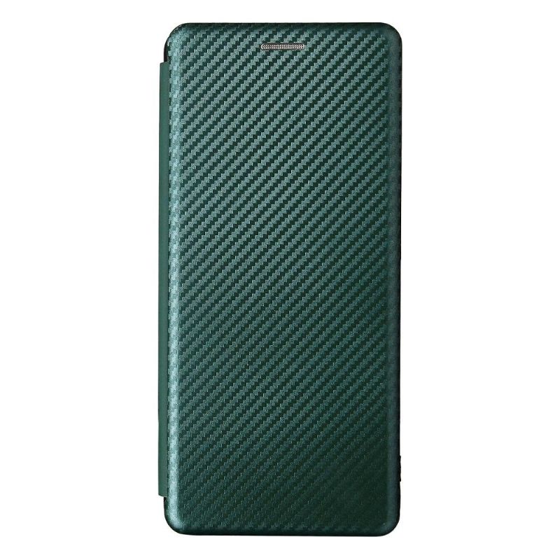 Flipové Pouzdro Na Vivo X60 Pro Koženka Z Uhlíkových Vláken