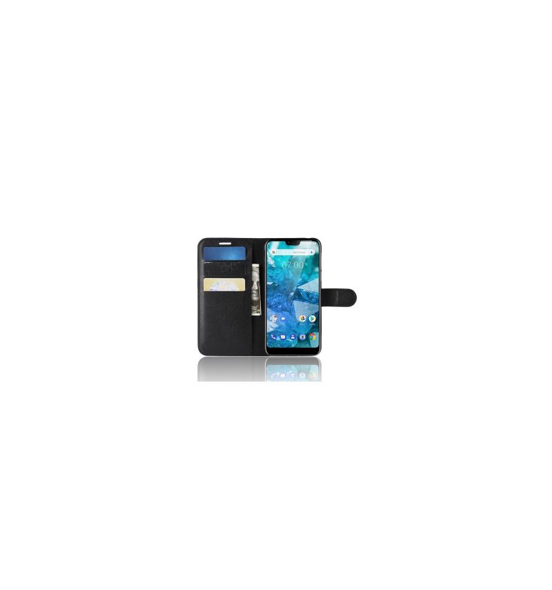 Flipové Pouzdro Na Nokia 7.1 Stylový Kožený Držák Na Karty