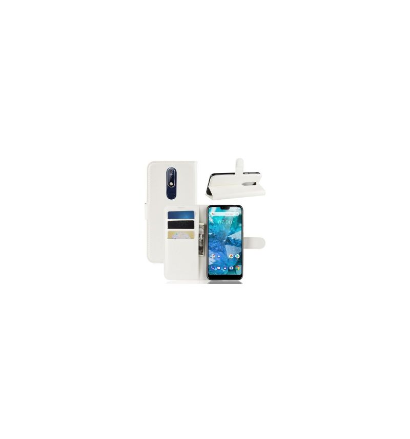 Flipové Pouzdro Na Nokia 7.1 Stylový Kožený Držák Na Karty