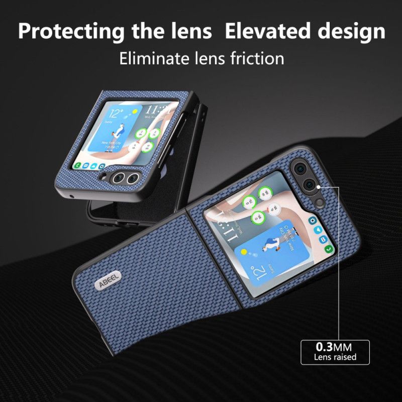 Kryt Na Samsung Galaxy Z Flip 6 Design Uhlíkových Vláken Abeel