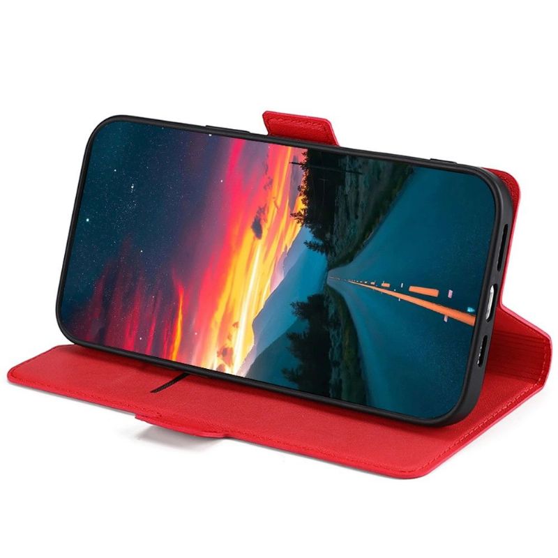 Flipové Pouzdro Na Poco F4 GT Minimalistický Obchod S Umělou Kůží