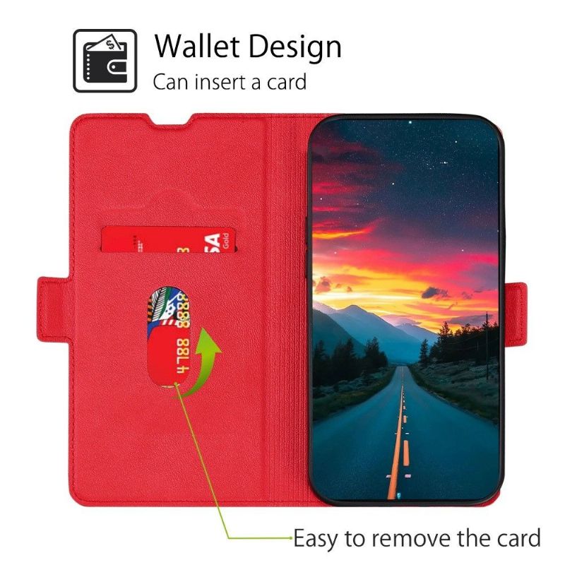 Flipové Pouzdro Na Poco F4 GT Minimalistický Obchod S Umělou Kůží