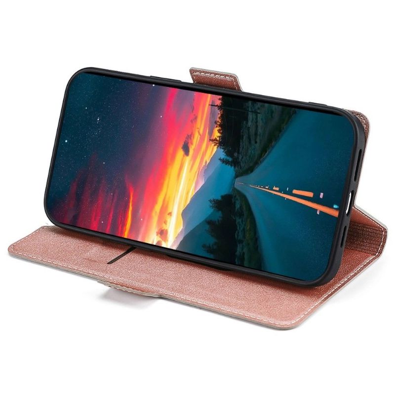 Flipové Pouzdro Na Poco F4 GT Minimalistický Obchod S Umělou Kůží