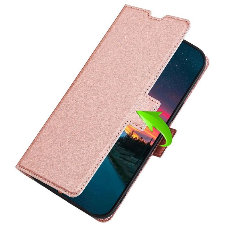 Flipové Pouzdro Na Poco F4 GT Minimalistický Obchod S Umělou Kůží