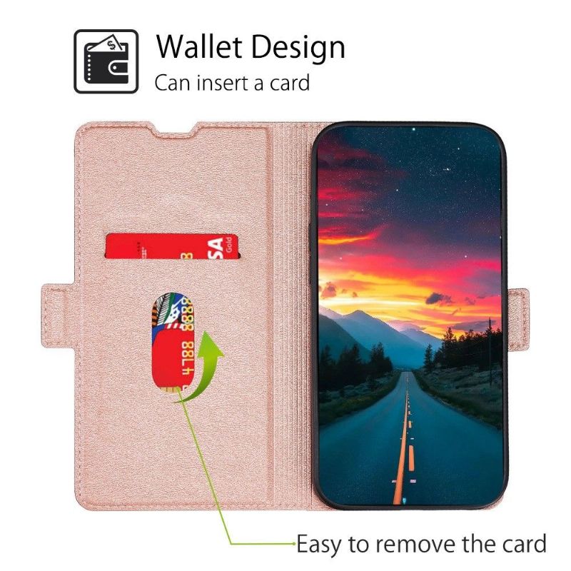 Flipové Pouzdro Na Poco F4 GT Minimalistický Obchod S Umělou Kůží
