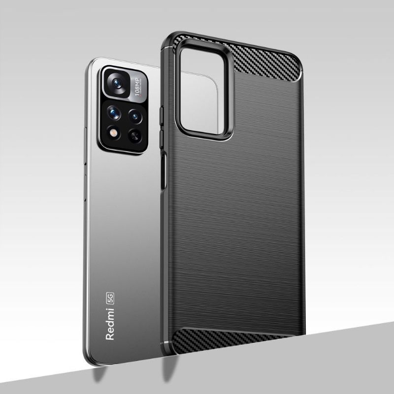 Kryt Na Xiaomi Redmi Note 11 Pro Plus 5G Silikonový Kartáčovaný Efekt