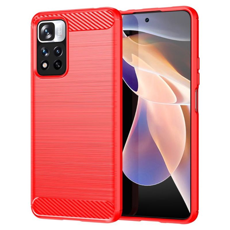 Kryt Na Xiaomi Redmi Note 11 Pro Plus 5G Silikonový Kartáčovaný Efekt