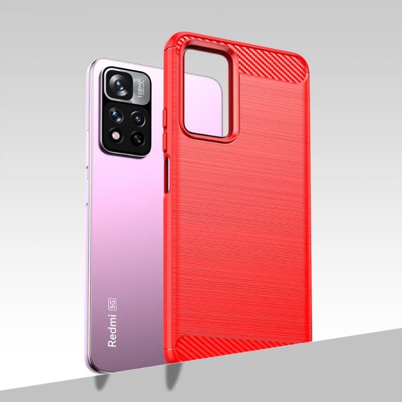 Kryt Na Xiaomi Redmi Note 11 Pro Plus 5G Silikonový Kartáčovaný Efekt