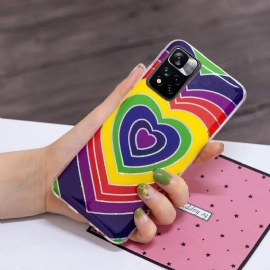 Kryty Na Mobil Na Xiaomi Redmi Note 11 Pro Plus 5G Barevná Srdce