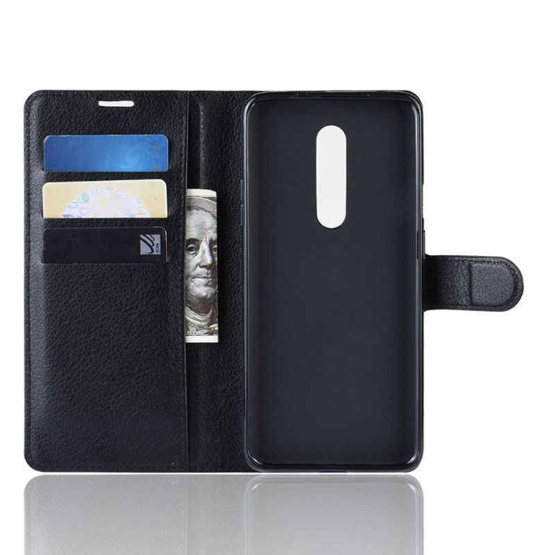 Kožené Pouzdro Folio Na OnePlus 7 Pro Stylový Kožený Držák Na Karty