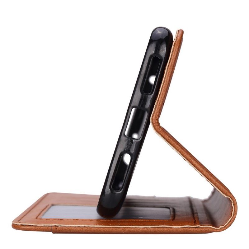 Kožené Pouzdro Na OnePlus 7 Pro Peněženkové Pouzdro Peněženka S Koženým Stojanem