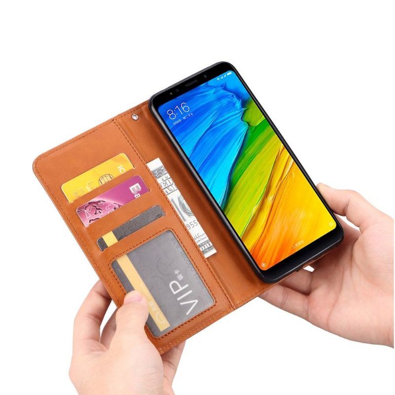 Kožené Pouzdro Na OnePlus 7 Pro Peněženkové Pouzdro Peněženka S Koženým Stojanem