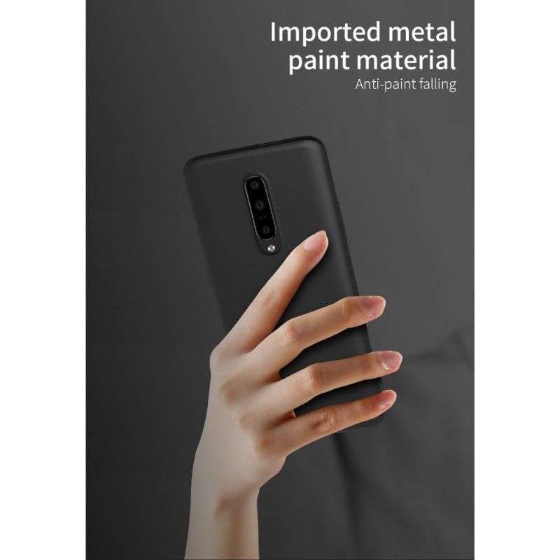 Kryt Na OnePlus 7 Pro Ultra Tenký Matný Povlak - Černý
