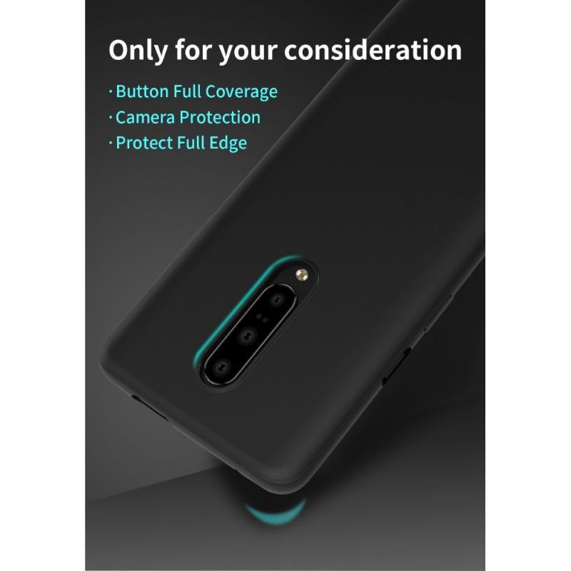 Kryt Na OnePlus 7 Pro Ultra Tenký Matný Povlak - Černý