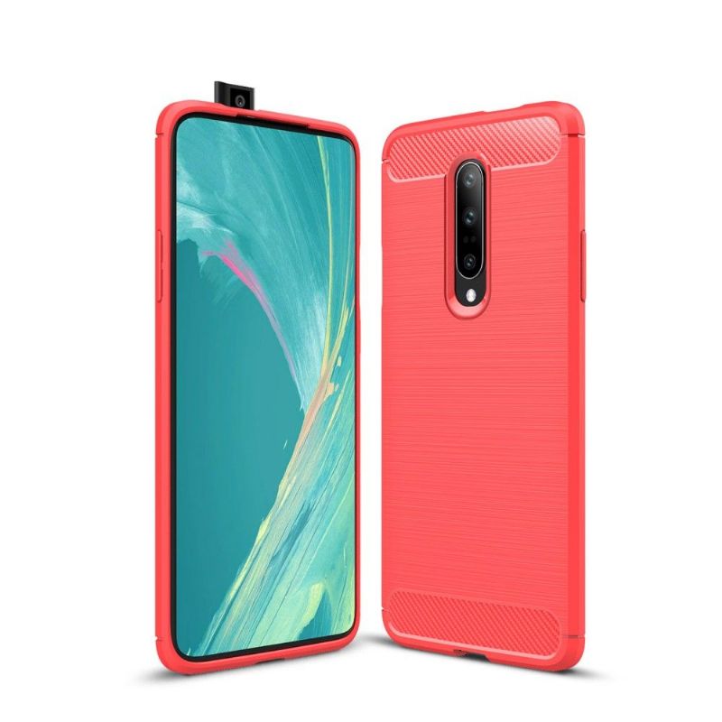 Kryty Na Mobil Na OnePlus 7 Pro Uhlíkový Kartáčovaný Gel