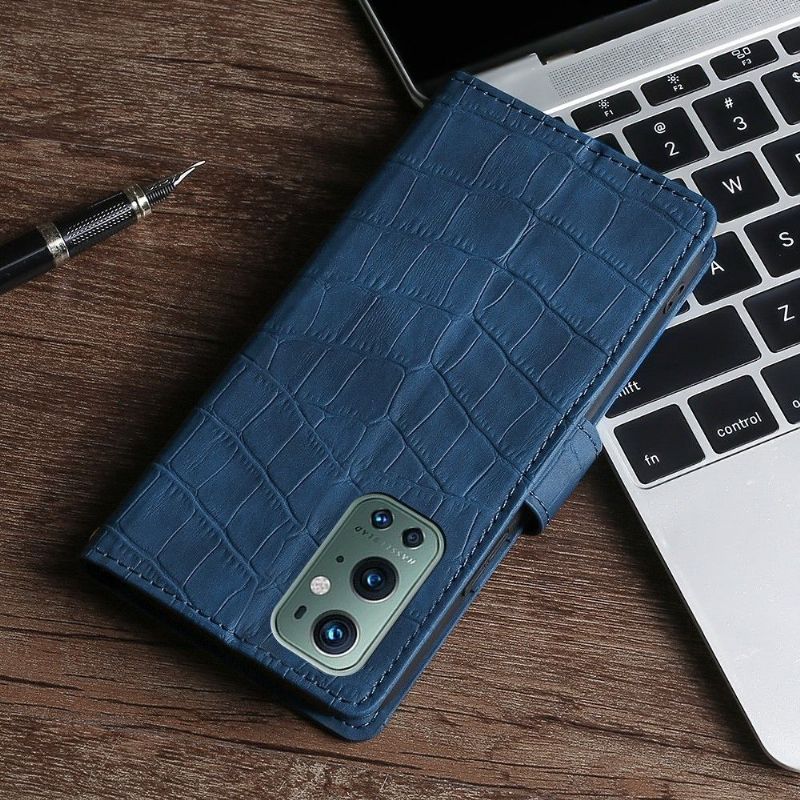Flipové Pouzdro Na OnePlus 9 Pro Ana Faux Krokodýlí Kůže