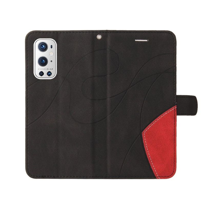 Flipové Pouzdro Na OnePlus 9 Pro Dvoubarevné Umělecké