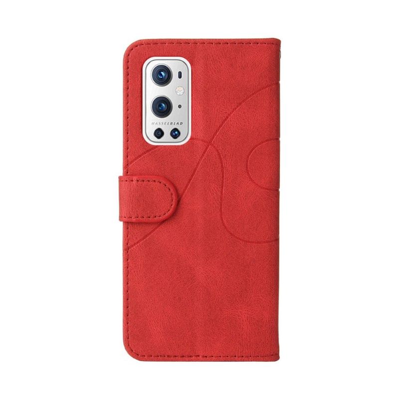 Flipové Pouzdro Na OnePlus 9 Pro Dvoubarevné Umělecké