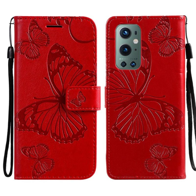 Flipové Pouzdro Na OnePlus 9 Pro Podpora Motýlů Funkcí