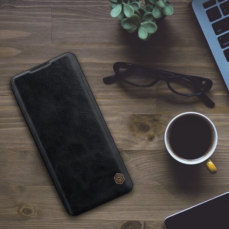 Kožené Pouzdro Na OnePlus 9 Pro Kožený Efekt Řady Qin