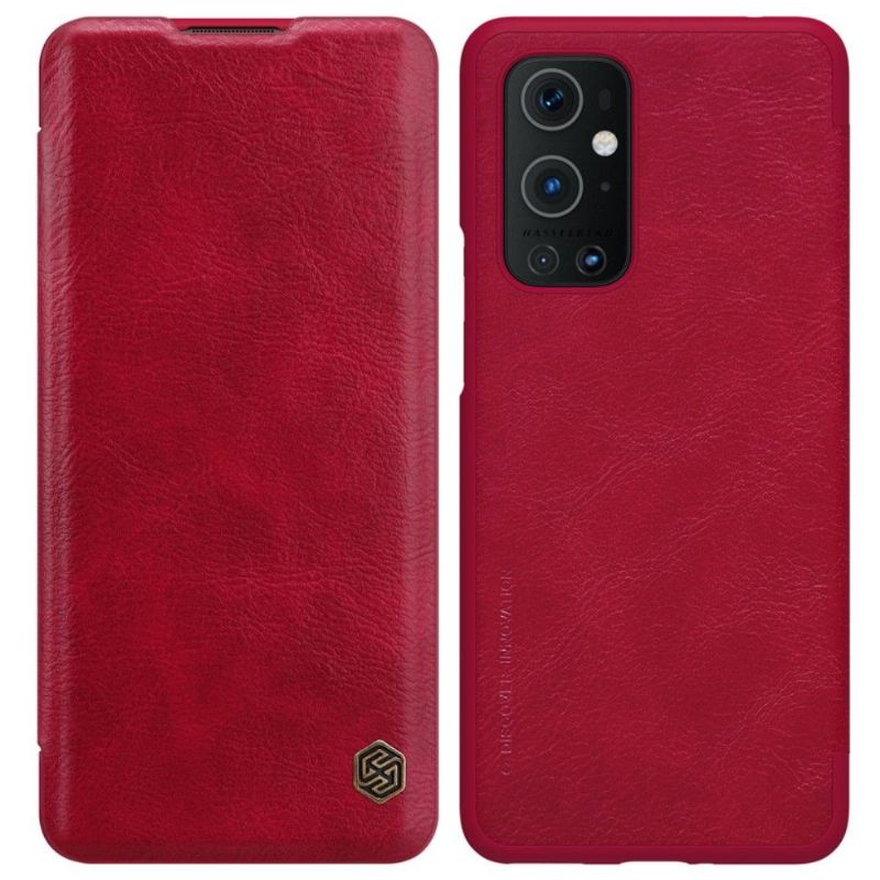 Kožené Pouzdro Na OnePlus 9 Pro Kožený Efekt Řady Qin