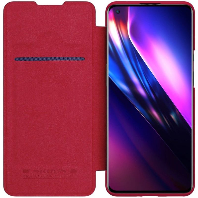 Kožené Pouzdro Na OnePlus 9 Pro Kožený Efekt Řady Qin