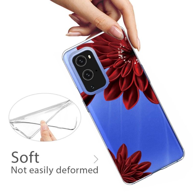 Kryty Na Mobil Na OnePlus 9 Pro Červené Květy