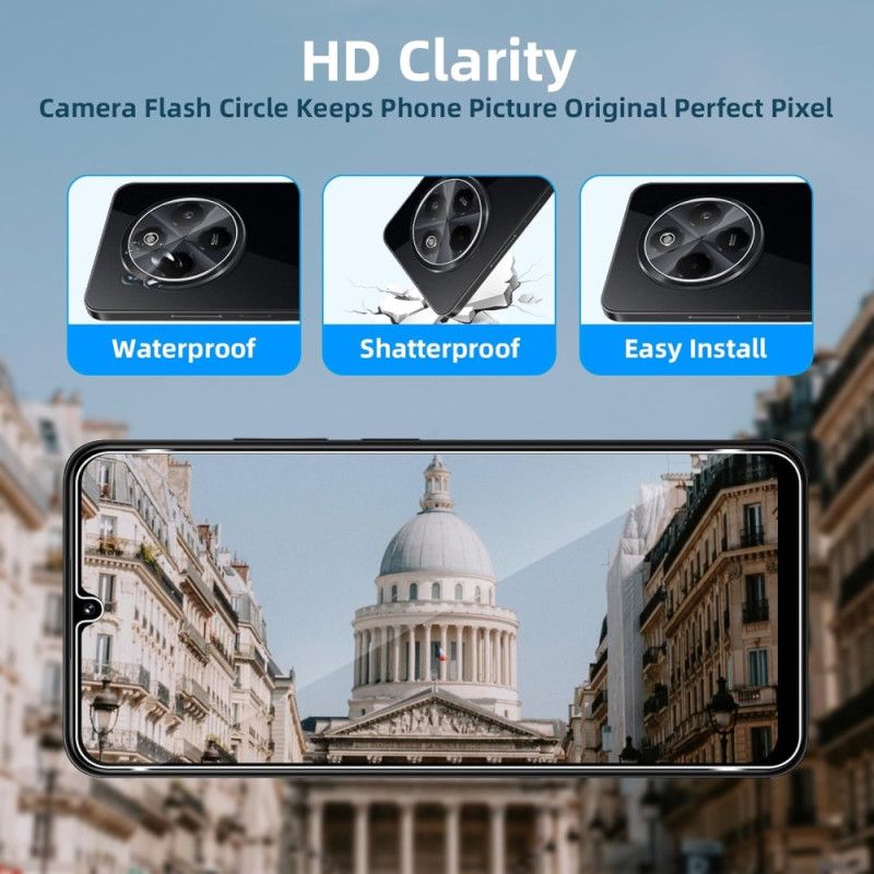 Dvojitá Tvrzená Skleněná Ochrana Displeje A Fotoaparátu Pro Xiaomi Redmi 14c / Poco C75
