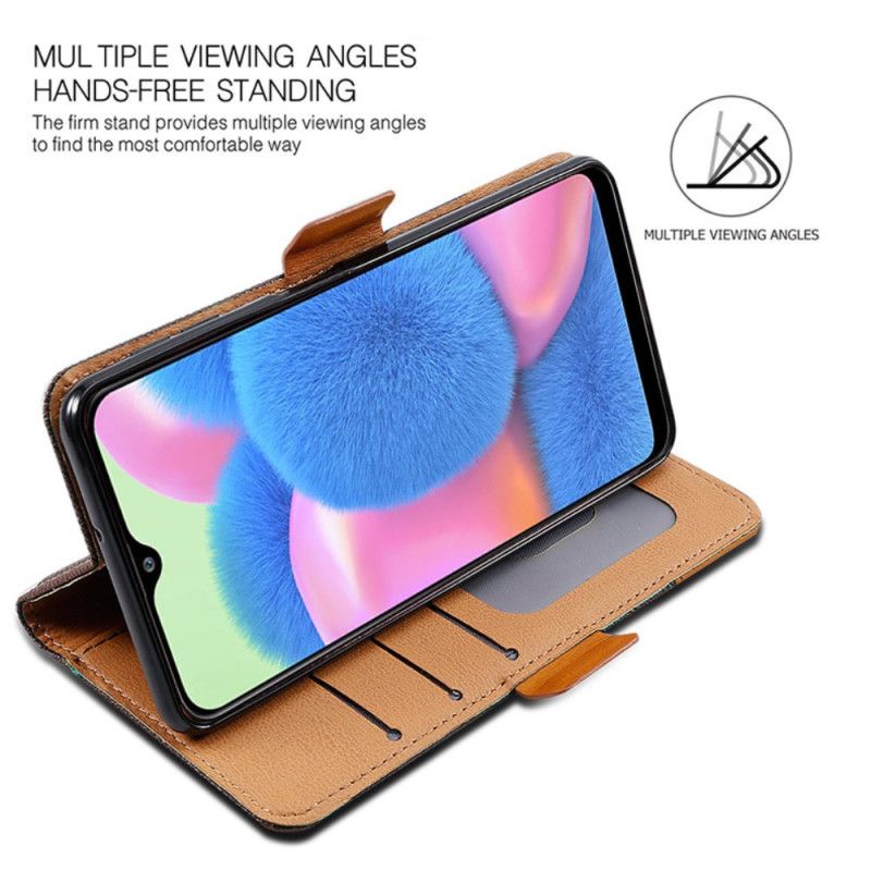 Kožené Pouzdro Folio Poco C75 Dvě Textury