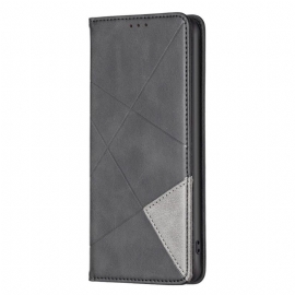 Kožené Pouzdro Folio Poco C75 Geometrická Barva Binfen