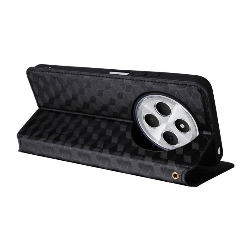 Kožené Pouzdro Poco C75 Kryty Na Mobil Diamantový Vzor