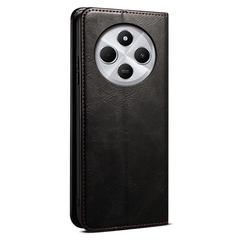 Kožené Pouzdro Poco C75 Kryty Na Mobil Voskovaná Umělá Kůže