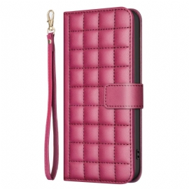 Kožený Kryt Na Poco C75 Binfen Color Styl Prošívané Bundy