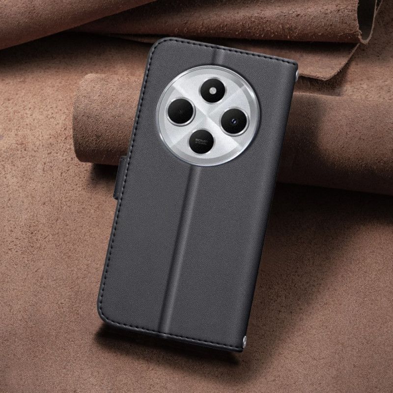 Kožený Kryt Na Poco C75 Binfen Color Styl Prošívané Bundy