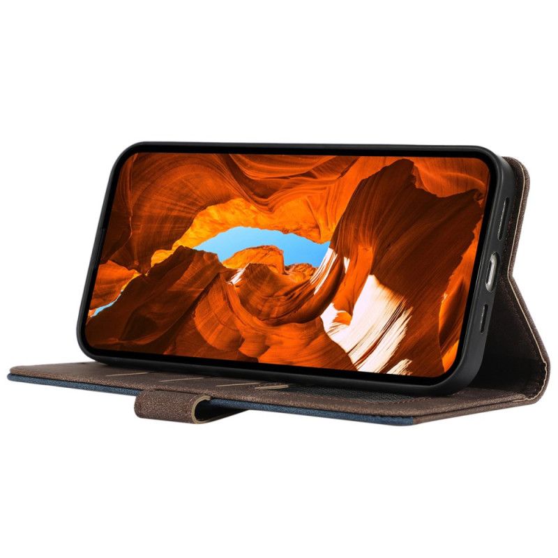 Kožený Kryt Na Poco C75 Dvoubarevný Abeel