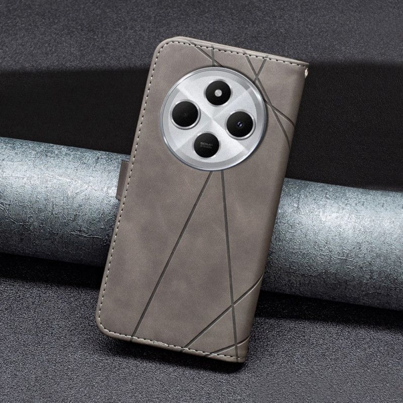 Kožený Kryt Na Poco C75 Geometrická Barva Binfen