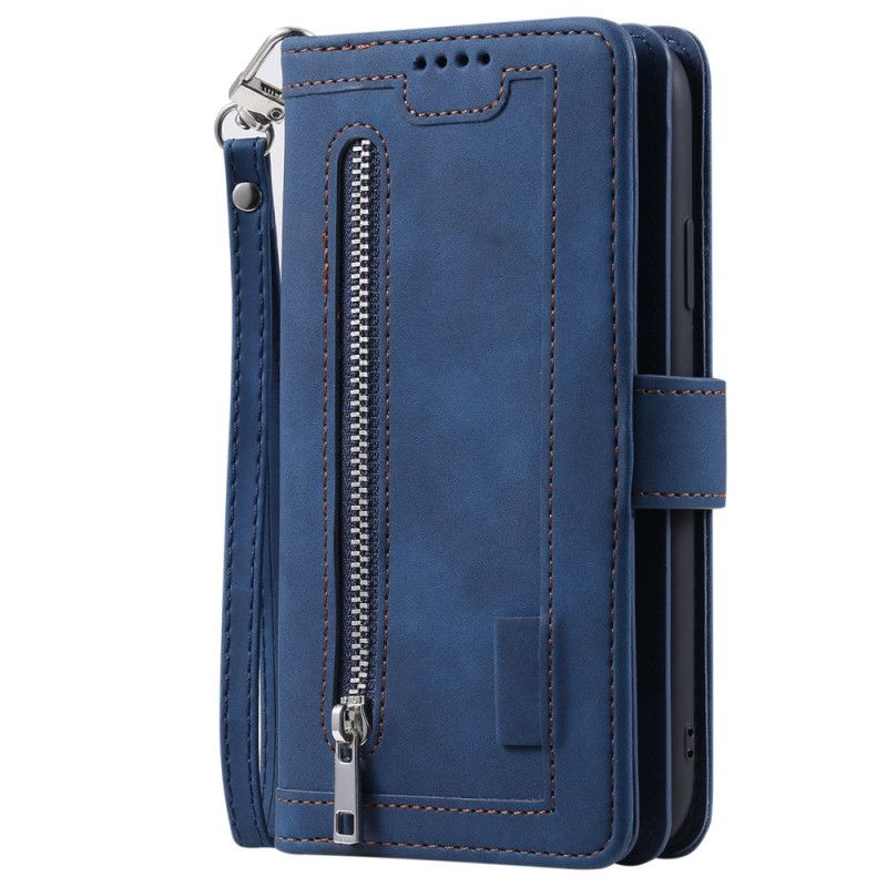 Kožený Kryt Na Poco C75 Multifunkční S Popruhem