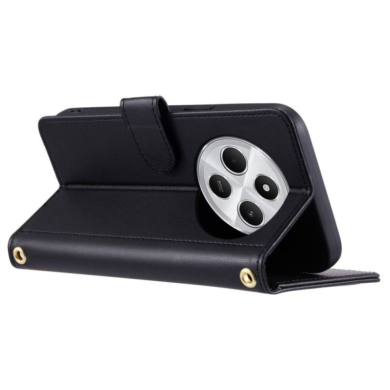 Kožený Kryt Na Poco C75 Prošívané