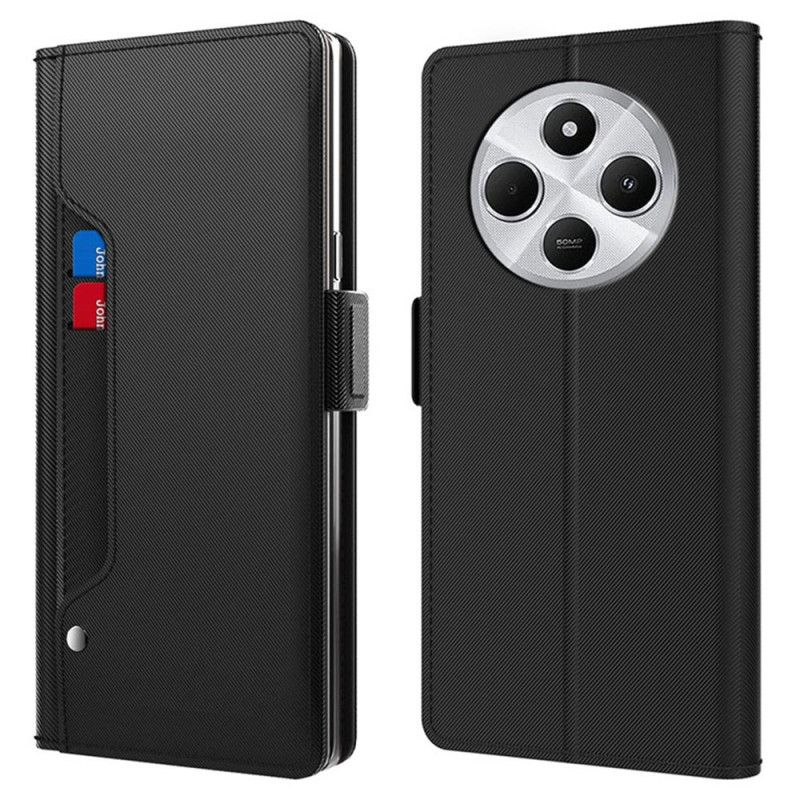 Kožený Kryt Na Poco C75 Přední Pouzdro Na Karty