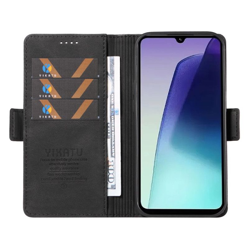 Kožený Kryt Na Poco C75 Semišový Efekt Yikatu