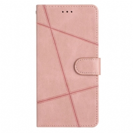 Kožený Kryt Na Poco C75 Čárový Semišový Efekt