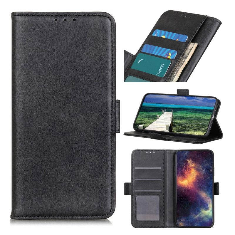 Kožený Kryt Poco C75 Dvojitá Magnetická Spona