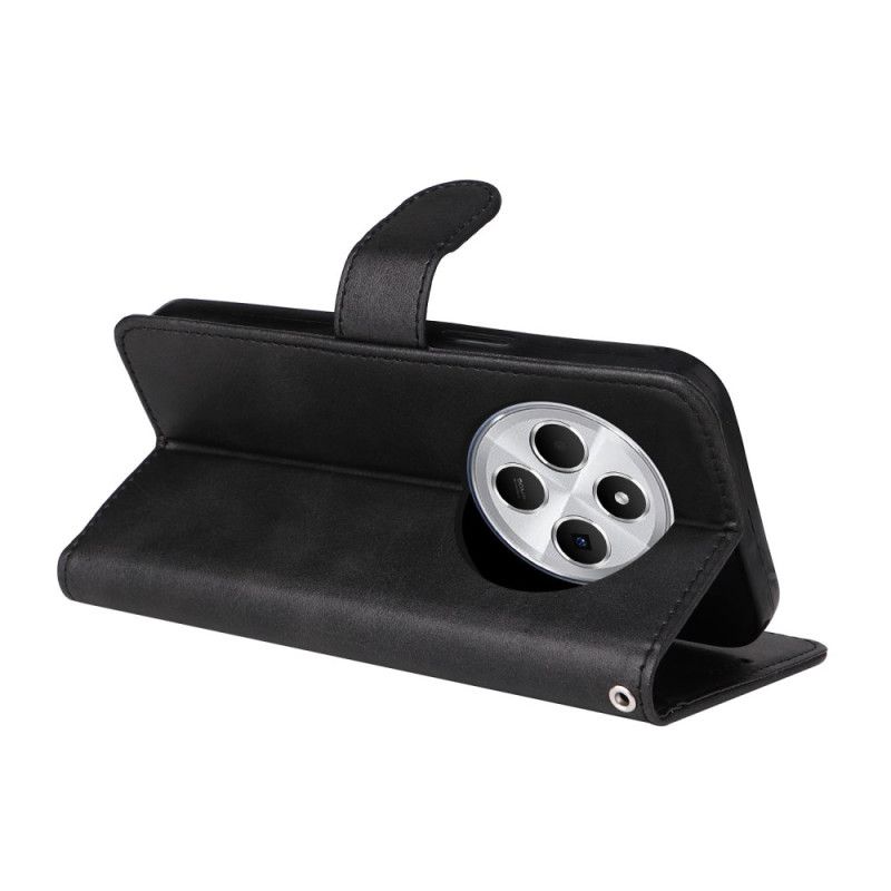 Kožený Kryt Poco C75 Kožený Efekt S Páskem