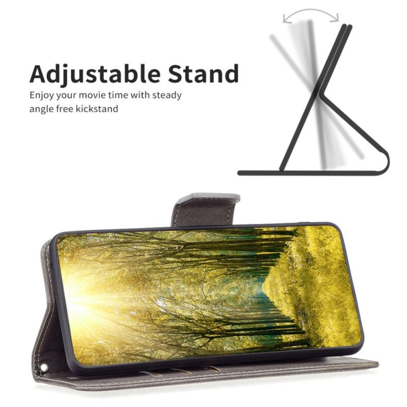 Kožený Kryt Poco C75 Hladká Textura S Popruhem