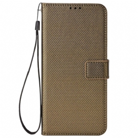 Kožený Kryt Poco C75 Punčíky S Popruhem