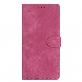 Kožený Kryt Poco C75 Semišový Efekt S Popruhem